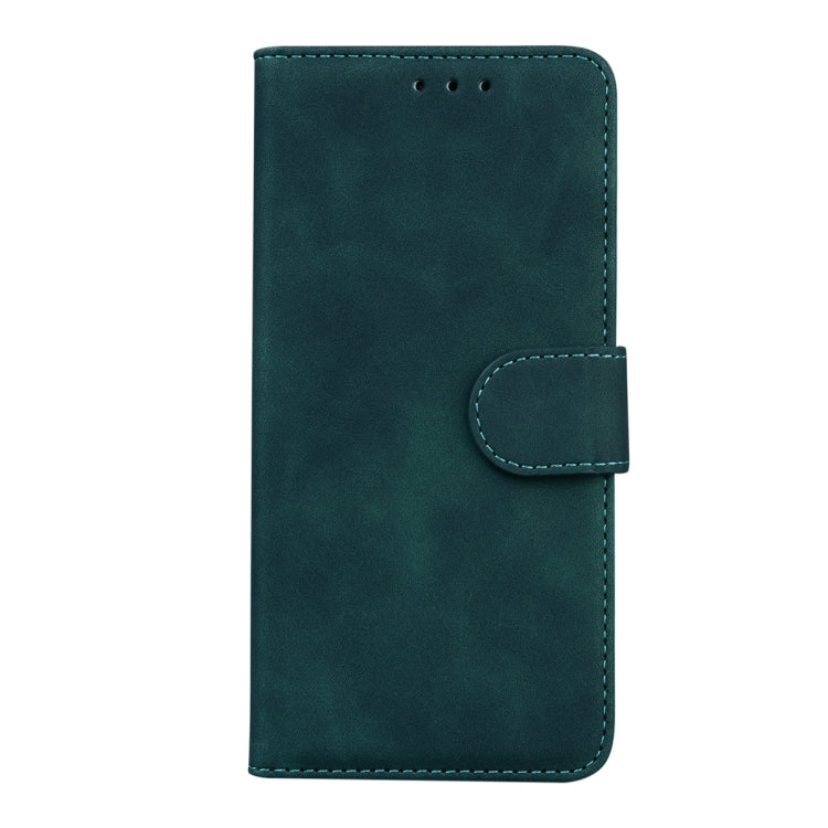 For Samsung Galaxy A05s Skin Feel Pure Color Flip Leather Phone Case in elegant design, showcasing card slots and durable material.